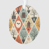 Dunkles Geistermuster Ornament (Vorderseite)