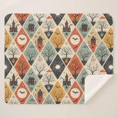 Dunkles Geistermuster Sherpadecke (Vorderseite (Horizontal))