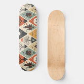 Dunkles Geistermuster Skateboard (Vorderseite)