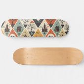 Dunkles Geistermuster Skateboard (Horizontal)