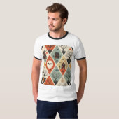 Dunkles Geistermuster T-Shirt (Vorne ganz)