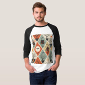 Dunkles Geistermuster T-Shirt (Vorne ganz)