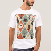 Dunkles Geistermuster T-Shirt (Vorderseite)
