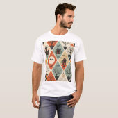 Dunkles Geistermuster T-Shirt (Vorne ganz)