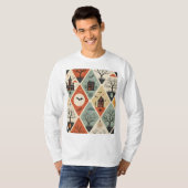 Dunkles Geistermuster T-Shirt (Vorne ganz)