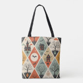 Dunkles Geistermuster Tasche (Rückseite)