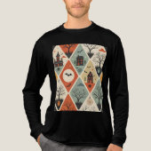 Dunkles Geistermuster Tri-Blend Shirt (Vorderseite)