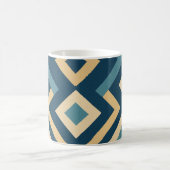 Dunkles geometrisches Design Kaffeetasse (Mittel)