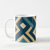 Dunkles geometrisches Design Kaffeetasse (Links)