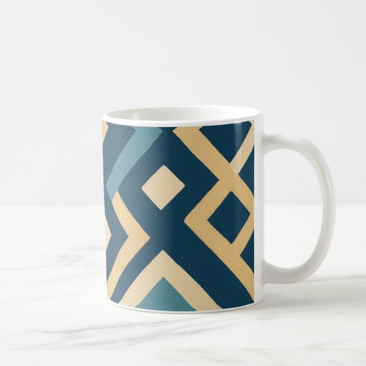 Dunkles geometrisches Design Kaffeetasse (Rechts)