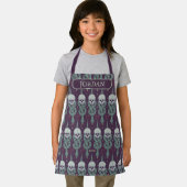 Dunkles geometrisches Zeichenmuster Schürze (Insitu)