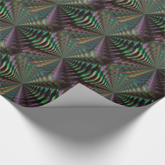 Dunkles glänzendes ganz eigenhändig geschriebes geschenkpapier (Ecke)