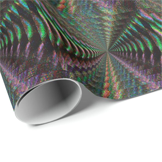 Dunkles glänzendes ganz eigenhändig geschriebes geschenkpapier (Rolleneckpunkt)