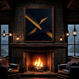 Dunkles Gold Luxus Leinwanddruck