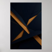 Dunkles Gold Luxus Poster (Vorne)