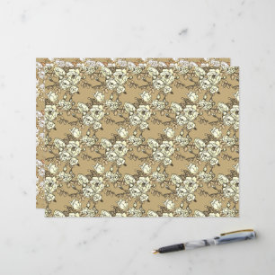 Dunkles GoldCraft-Papier der Rose