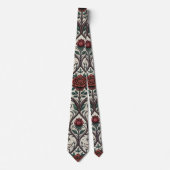 Dunkles Gothic-Rosen-Muster (1) Krawatte (Vorderseite)