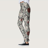 Dunkles Gothic-Rosen-Muster (1) Leggings (Links)