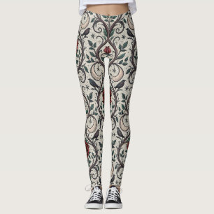 Dunkles Gothic-Rosen-Muster (1) Leggings