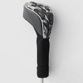 Dunkles Gothic-Rosen-Muster (2) Golf Headcover (angewinkelt)