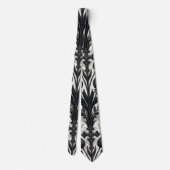 Dunkles Gothic-Rosen-Muster (2) Krawatte (Rückseite)