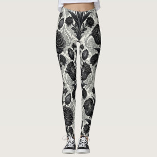 Dunkles Gothic-Rosen-Muster (2) Leggings