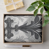 Dunkles Gothic-Rosen-Muster (2) Seidenpapier (Geschenk)