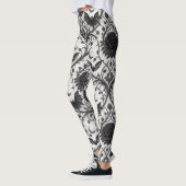 Dunkles Gothic-Rosen-Muster (3) Leggings (Links)