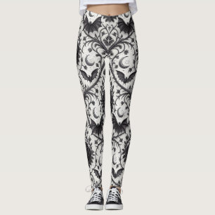 Dunkles Gothic-Rosen-Muster (3) Leggings