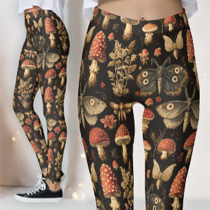 Dunkles gothisches Pilzexemplar Dunkle Akademie Mo Leggings