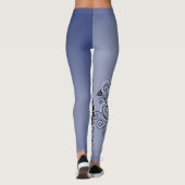 Dunkles gotisches abstraktes wunderliches örtlich leggings (Rückseite)