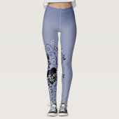 Dunkles gotisches abstraktes wunderliches örtlich leggings (Vorderseite)