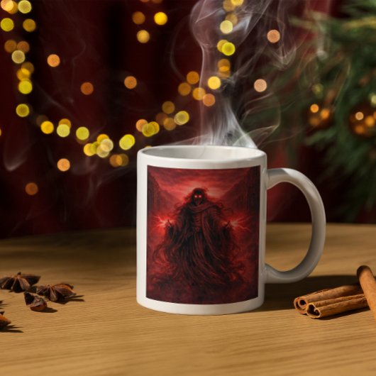 Dunkles Gottessymbol Gothic Fantasy  Zweifarbige Tasse