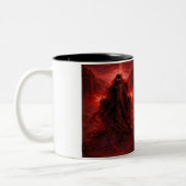Dunkles Gottessymbol Gothic Fantasy  Zweifarbige Tasse (Links)