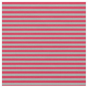 Dunkles Grau und Crimson Stripes Stoff