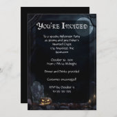 Dunkles Graveyard-Halloween-Party Einladung (Vorne/Hinten)