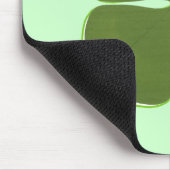 Dunkles grünes Kleeblatt, Vierblättriges Kleeblatt Mousepad (Ecke)
