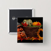 Dunkles Halloween-Design Button (Vorne & Hinten)