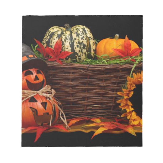Dunkles Halloween-Design Notizblock (Vorderseite)
