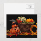 Dunkles Halloween-Design Postkarte (Vorne/Hinten)
