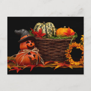 Dunkles Halloween-Design Postkarte