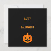 Dunkles Halloween Night Spooky Graveyard Landschaf Karte (Rückseite)