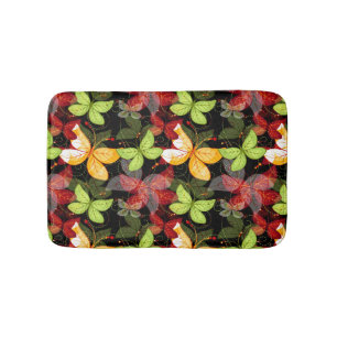 Dunkles Herbst-Muster Badematte