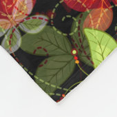 Dunkles Herbst-Muster Fleecedecke (Ecke)