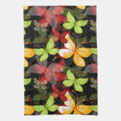 Dunkles Herbst-Muster Handtuch (Vertikal)