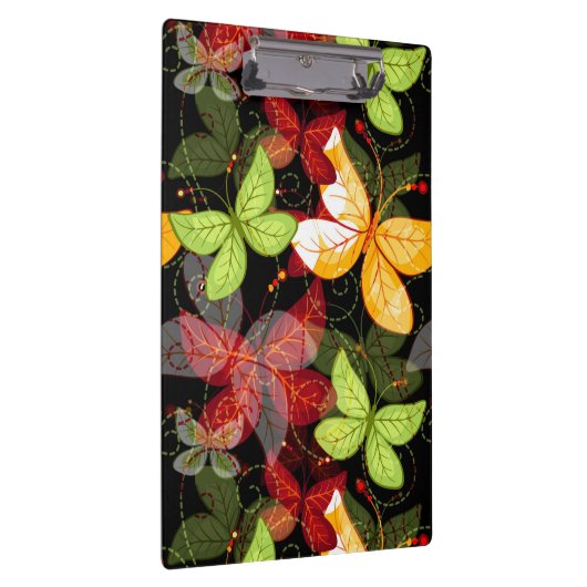 Dunkles Herbst-Muster Klemmbrett (Rechts)