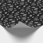 Dunkles Herbstblatt Geschenkpapier (Ecke)