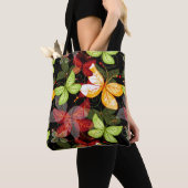 Dunkles Herbstmuster Tasche (Von Nahem)