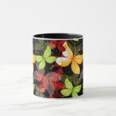 Dunkles Herbstmuster Tasse (Zentrum)