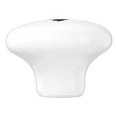 Dunkles Herz mit Goldrausch, Ziehen, Stift Keramikknauf (Seitenansicht)